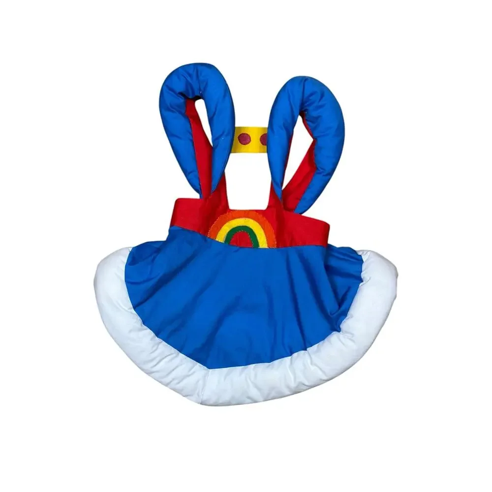 Vintage 80s Handmade Rainbow Brite Costume 3T 4T Halloween 5 Piece Outfit w/ Wig